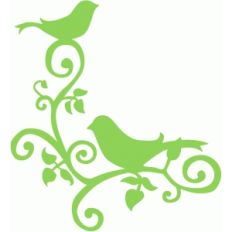 bird corner flourish