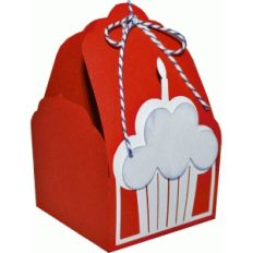 tag topper favor box - cupcake birthday