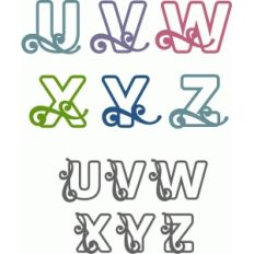 flourish block alpha u-z