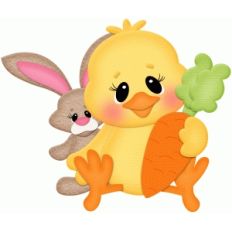 easter chick w bunny