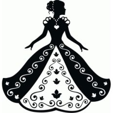 cinderella in ball gown silhouette