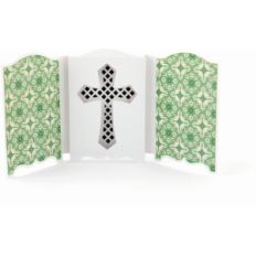 tri-fold shadow box card cross