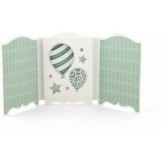 tri-fold shadow box card birthday balloons