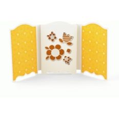 tri-fold shadow box card flowers
