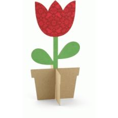 3d tulip in pot