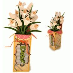 lilies bouquet box card