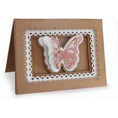 multi layered buttefly shadow box folded card