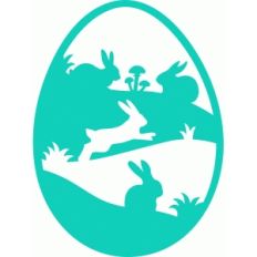 bunny family egg