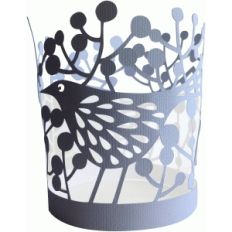 bird in a hedge cylinder lantern