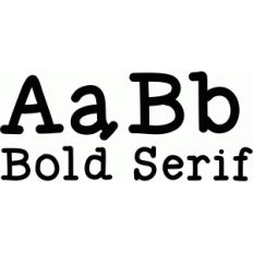 bold serif