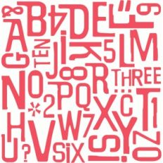 letter and number background