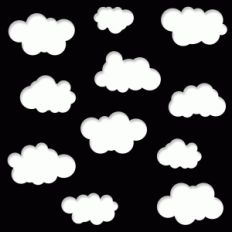 clouds stencil