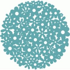 flower circle doily
