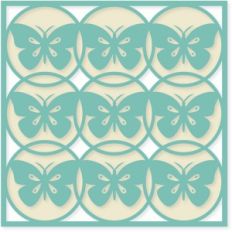 butterfly circles background