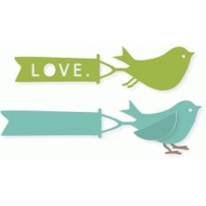 'love' birdie banner