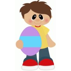 boy holding easter egg