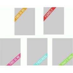 3" x 4" photo corner banners