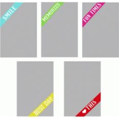 4" x 6" photo corner banners