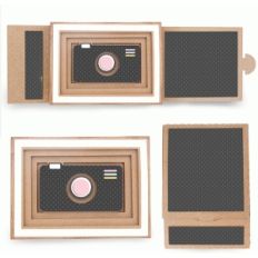 camera shadow box sliding card