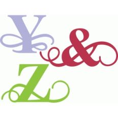 flourish alphabet yz