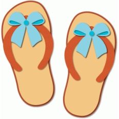 flip flops with bows