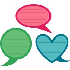 3 conversation bubbles