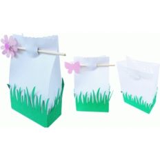 grass and butterfly treat bag