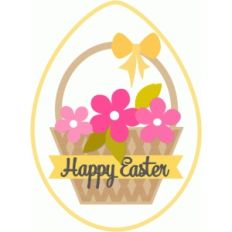 easter card with basket