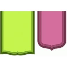 layered nesting banners