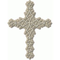 folk art tulip cross
