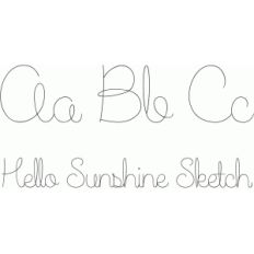 hello sunshine sketch font
