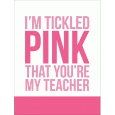 i'm tickled pink quote card