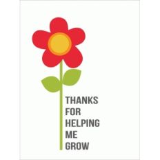 thanks for helping me grow quote card