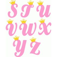 princess alphabet s-z