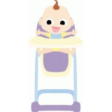 baby in highchair