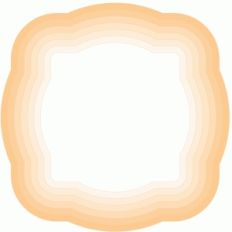 set of nested fancy square labels
