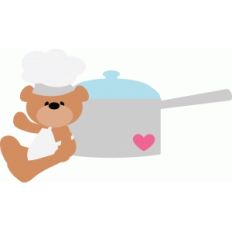 chef bear with pot