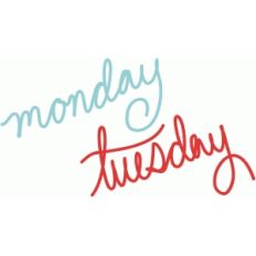 monday tuesday