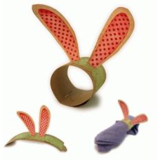 bunny ears 3d napkin ring