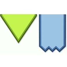nesting banners - sawtooth
