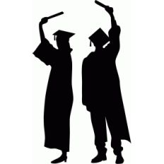 graduation silhouettes