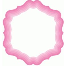 set of nested fancy label shapes