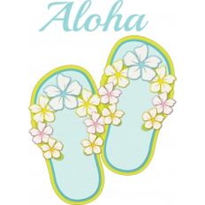 aloha printable flip flops