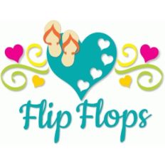 flip flop heart scroll