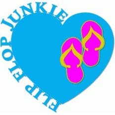 flip flop junkie heart