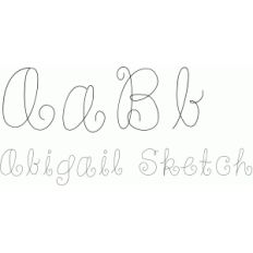 abigail sketch font