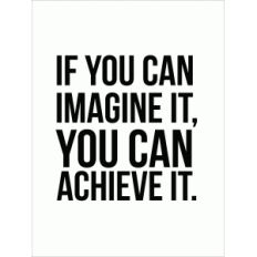 if you can imagine it 3x4 quote card