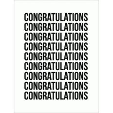 congratulations 3x4 quote card