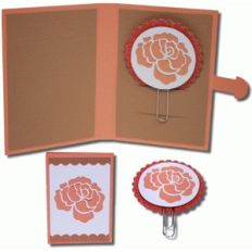 rose planner clip and folder