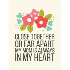 close together 3x4 quote card